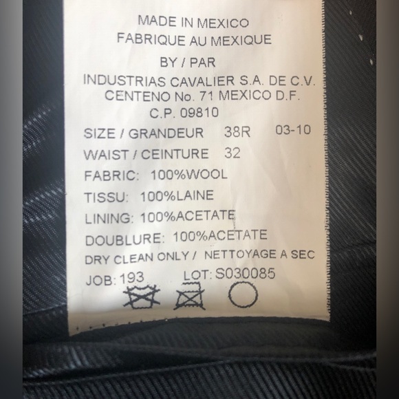 Vintage Claiborne Moores Blazer Extra Fine Wool 38R - Picture 6 of 13